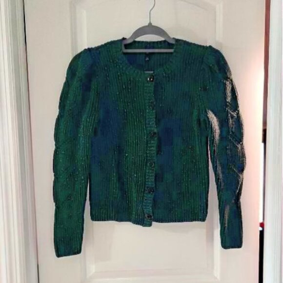 Talbots Sweaters - Talbots Puff Sleeve Cardigan Sweater women Sp
